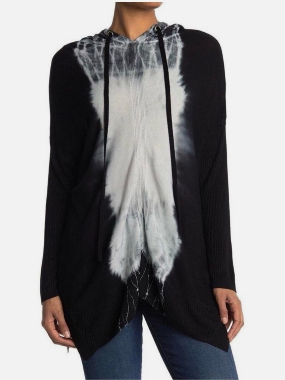 StitchDrop Tie-Dye Hooded Pullover Tunic
